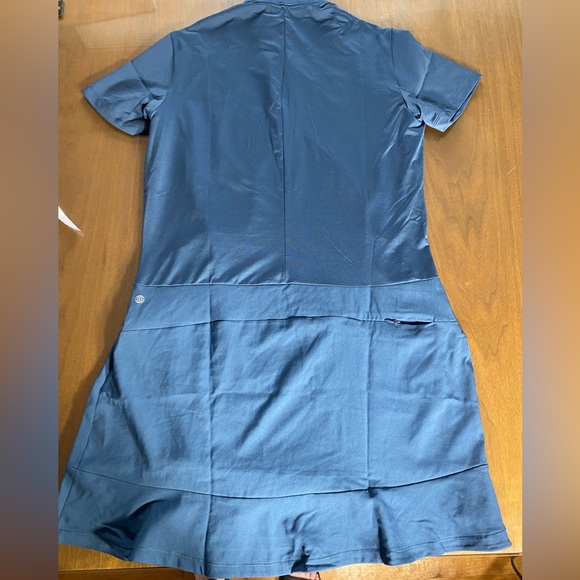 Adidas Sport Frill Hem Dress Blue M NWOT - Picture 5 of 12